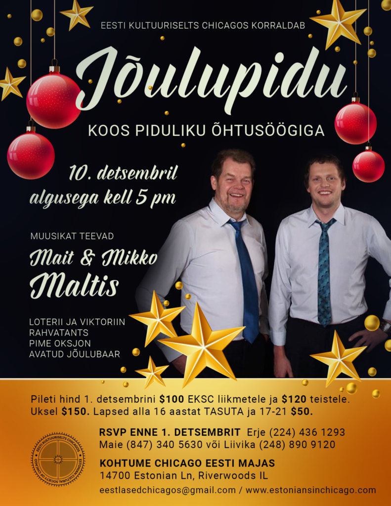 Christmas Party With Maltis - Estonians in Chicago - Eestlased Chicagos ...